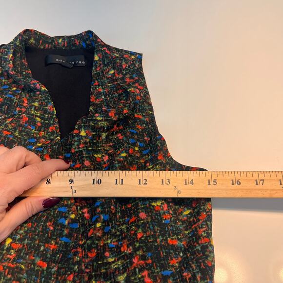 Adelyn Rae Black Paint Splatter Print Sleeveless Sheath Dress XS - Picture 9 of 12